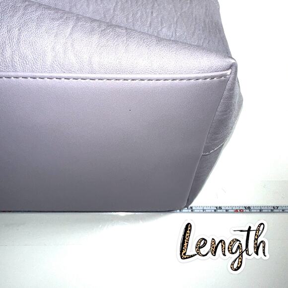 NWT Calvin Klein Women’s Lilac Havana Lavender Tote Bag Shoulder Leather Handbag - Picture 7 of 9